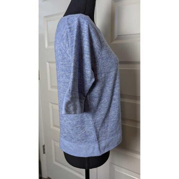 Victoria Secret Blue Pullover Sweater Size S Short Sleeve Cute Lightweight - Picture 7 of 9